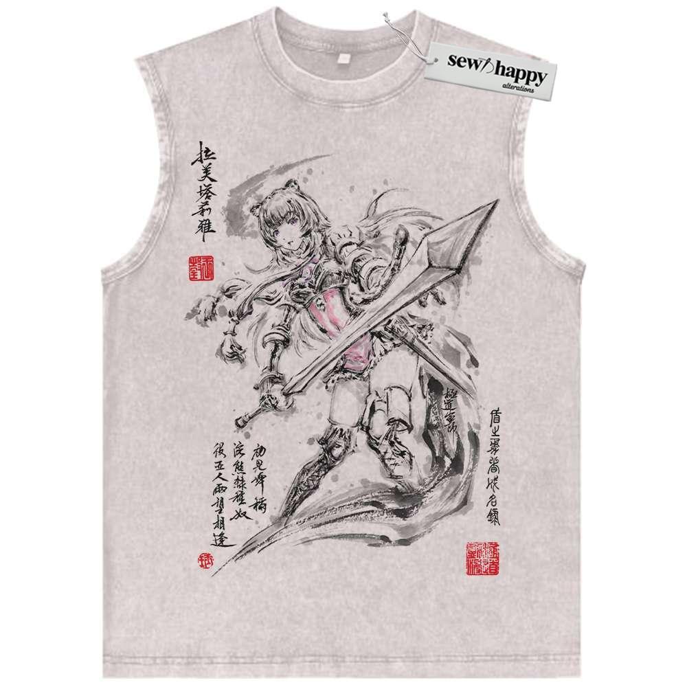 Wash Tank Top Raphtalia Tank Top, The Rising of The Shield Hero Tank Top, Anime Tank Top, Vintage Tank Top