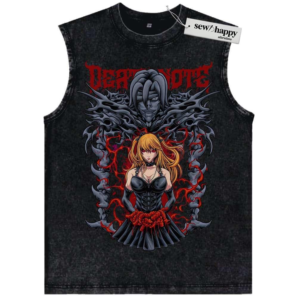 Wash Tank Top Rem vs Misa Amane Tank Top, Death Note Tank Top, Anime Tank Top, Vintage Tank Top