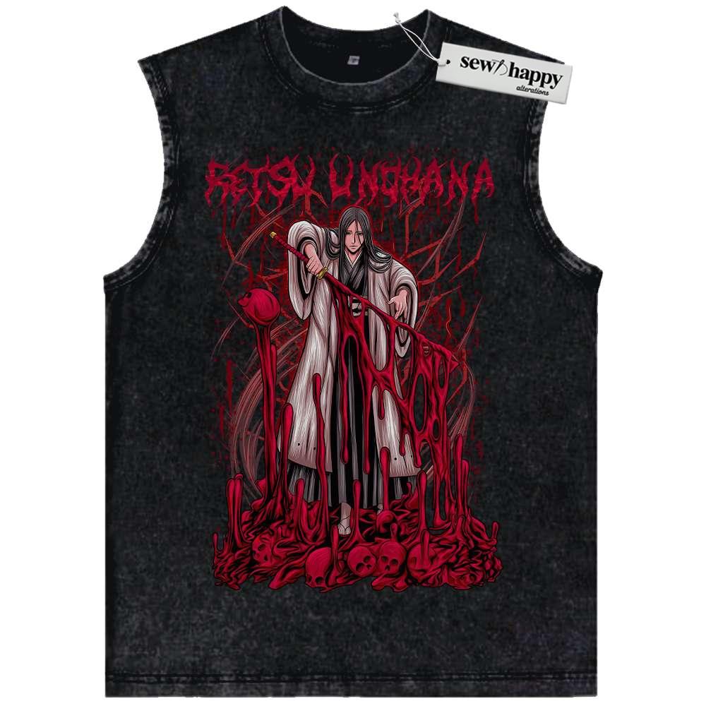 Wash Tank Top Retsu Unohana Tank Top, Bleach Tank Top, Anime Tank Top, Vintage Tank Top