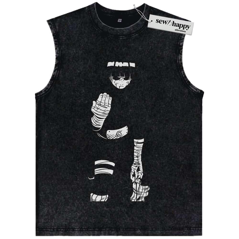 Wash Tank Top Rock Lee Tank Top, Naruto Tank Top, Anime Tank Top, Vintage Tank Top