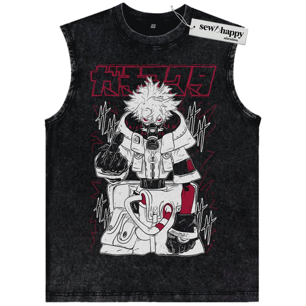 Wash Tank Top Rudo Surebrec Tank Top, Gachiakuta Tank Top, Anime Tank Top, Vintage Tank Top
