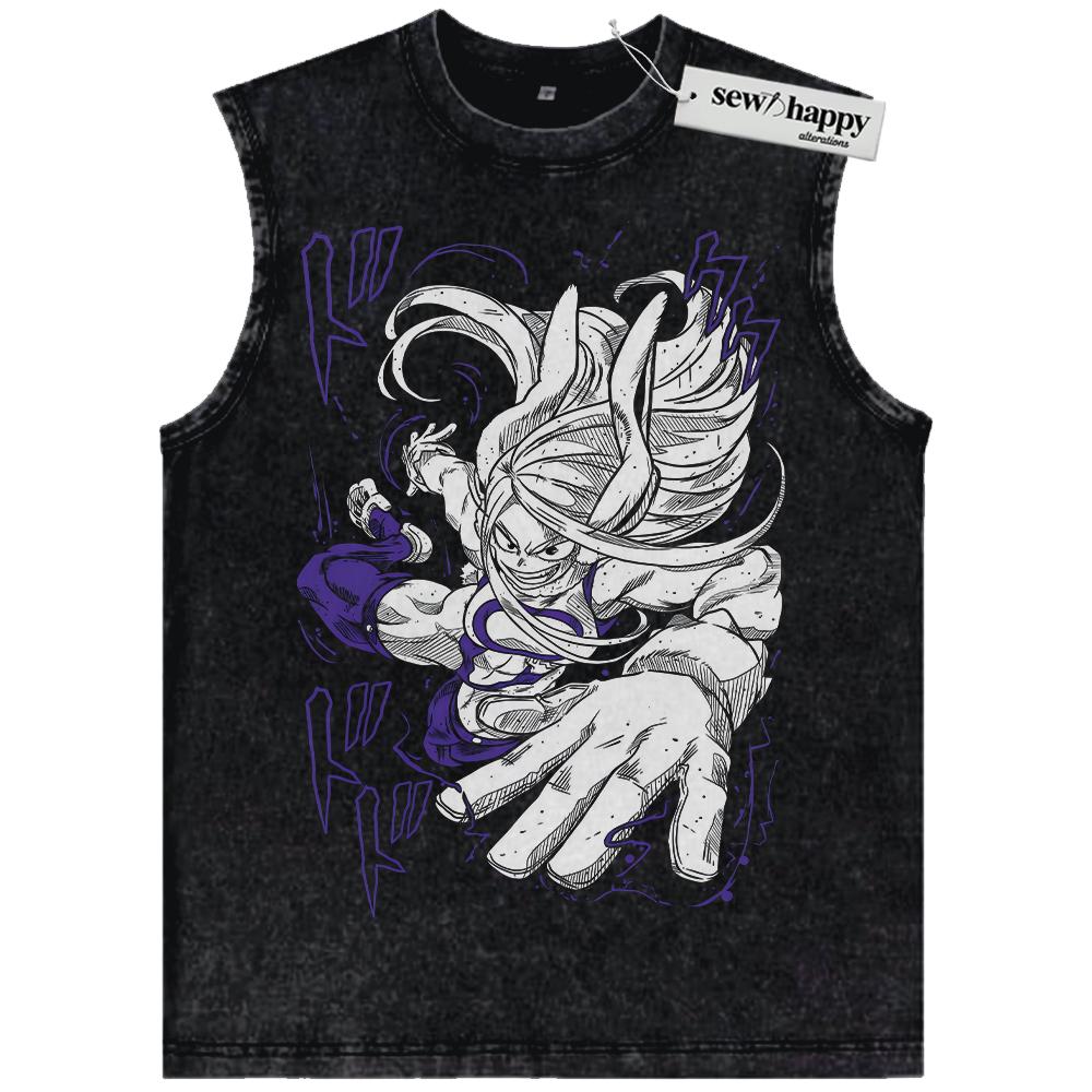 Wash Tank Top Rumi Usagiyama Tank Top, Mirko Tank Top, MHA Tank Top, Anime Tank Top, Vintage Tank Top