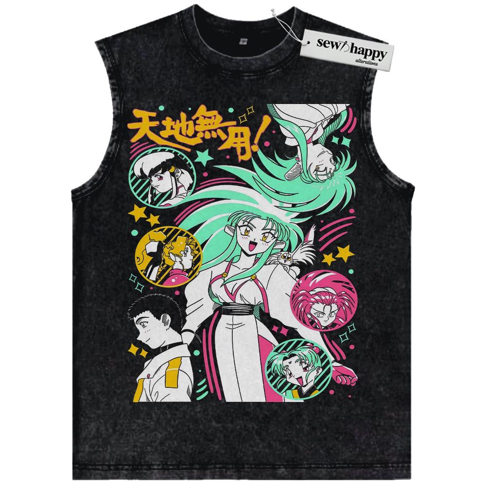 Wash Tank Top Ryoko Hakubi Tank Top, Tenchi Muyo! Tank Top, Anime Tank Top, Vintage Tank Top