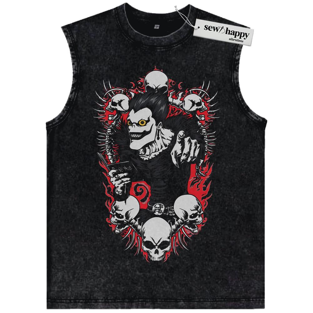 Wash Tank Top Ryuk Tank Top, Death Note Tank Top, Anime Tank Top, Vintage Tank Top