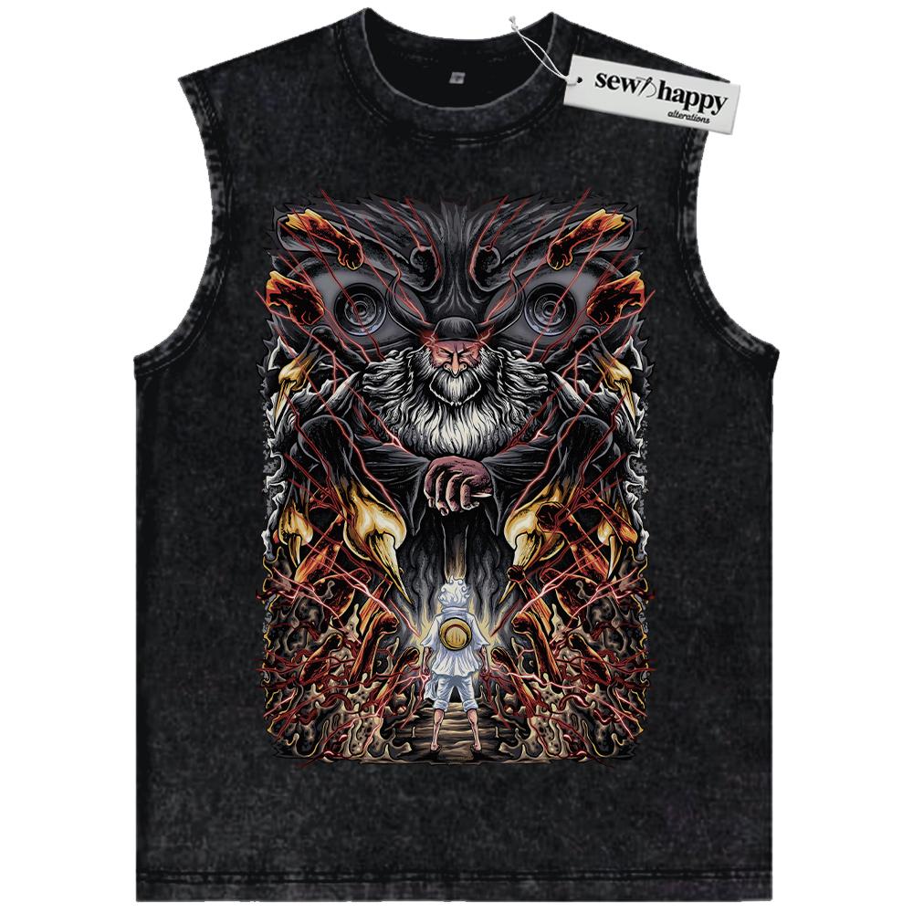 Wash Tank Top Saint Jaygarcia Saturn Tank Top, Monkey D Luffy Tank Top, One Piece Tank Top, Anime Tank Top, Vintage Tank Top
