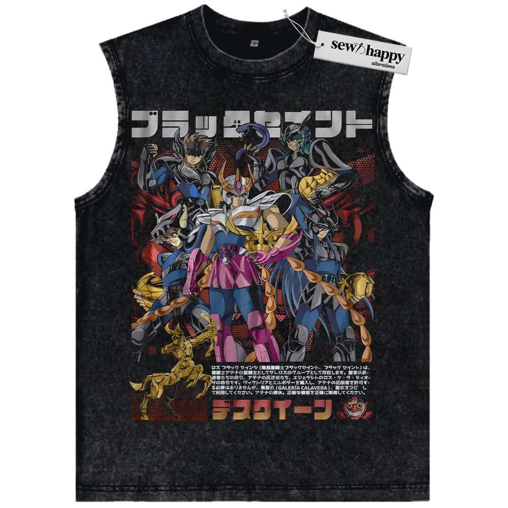 Wash Tank Top Saint Seiya Tank Top, Anime Tank Top, Vintage Tank Top
