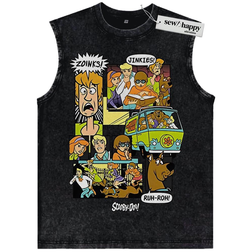 Wash Tank Top Scooby-Doo Tank Top, Animated Tank Top, Vintage Tank Top