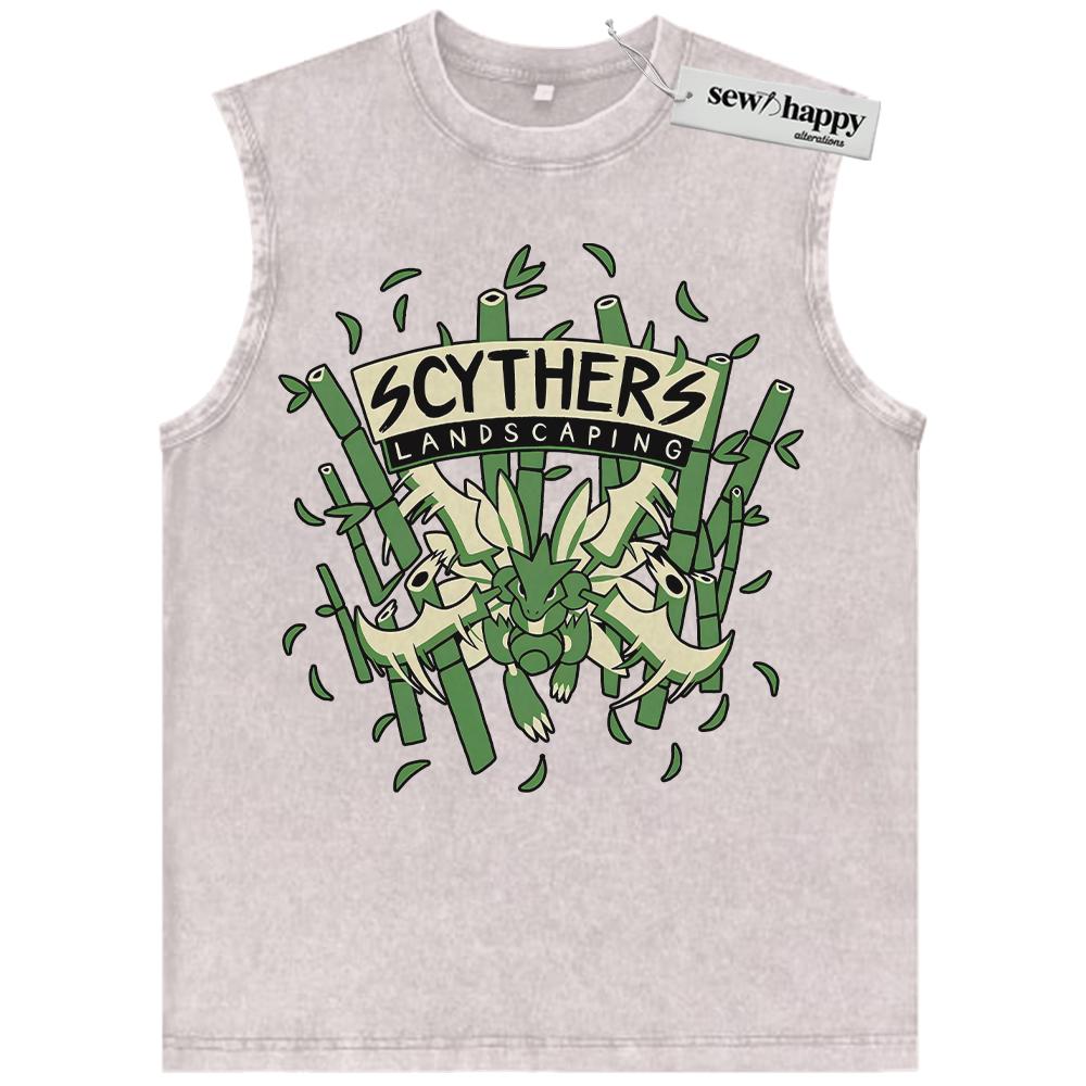 Wash Tank Top Scyther Tank Top, Pokemon Tank Top, Anime Tank Top, Vintage Tank Top