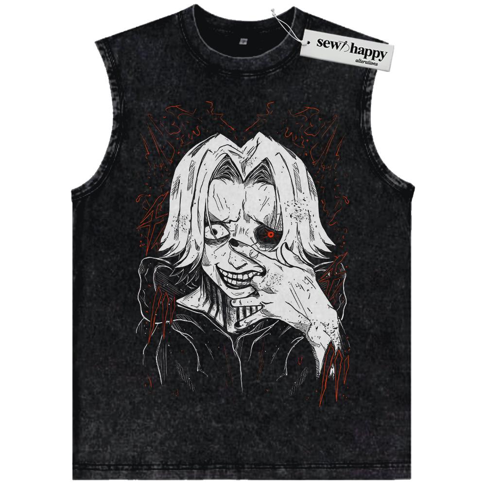 Wash Tank Top Seidou Takizawa Tank Top, Tokyo Ghoul Tank Top, Anime Tank Top, Vintage Tank Top