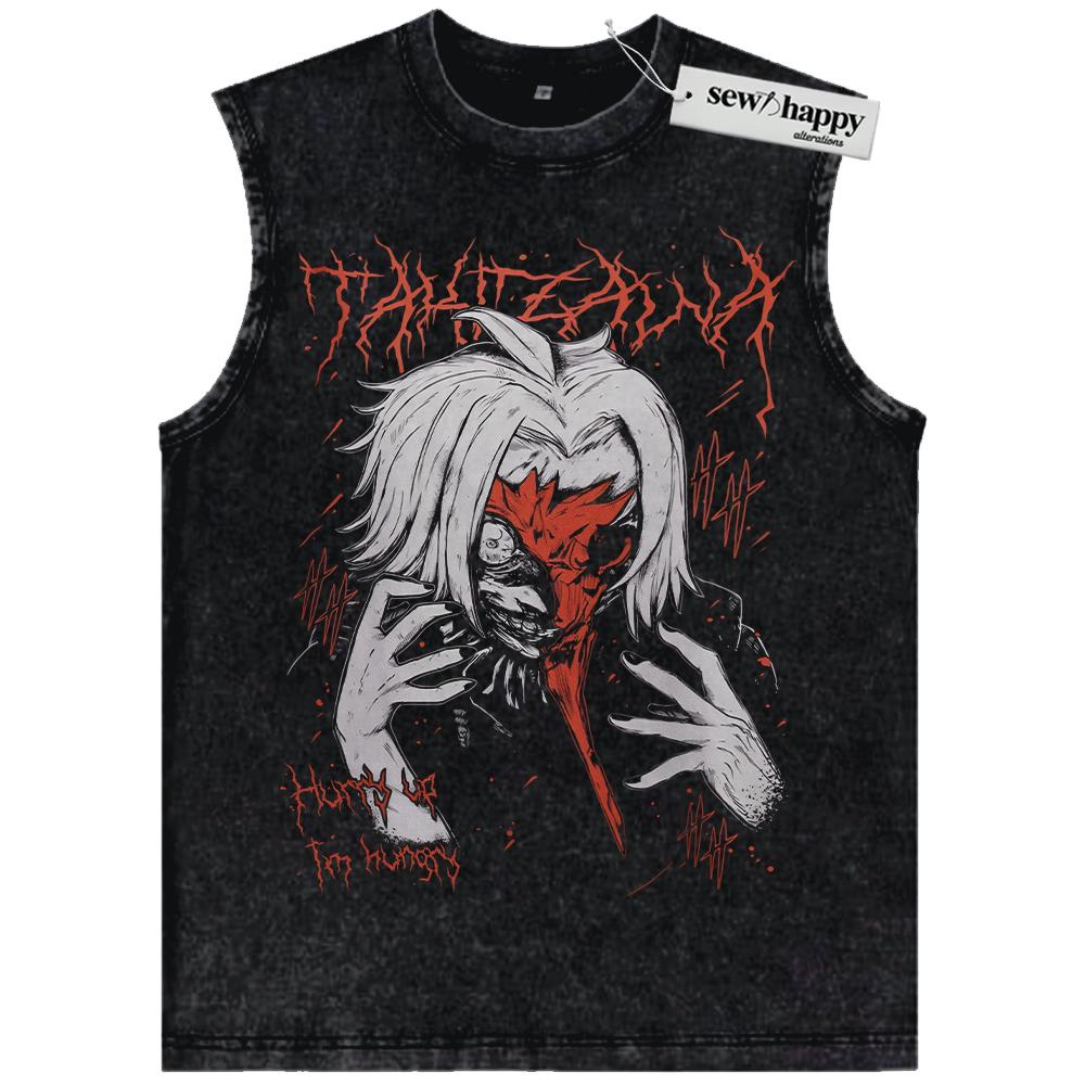 Wash Tank Top Seidou Takizawa Tank Top, Tokyo Ghoul Tank Top, Anime Tank Top, Vintage Tank Top
