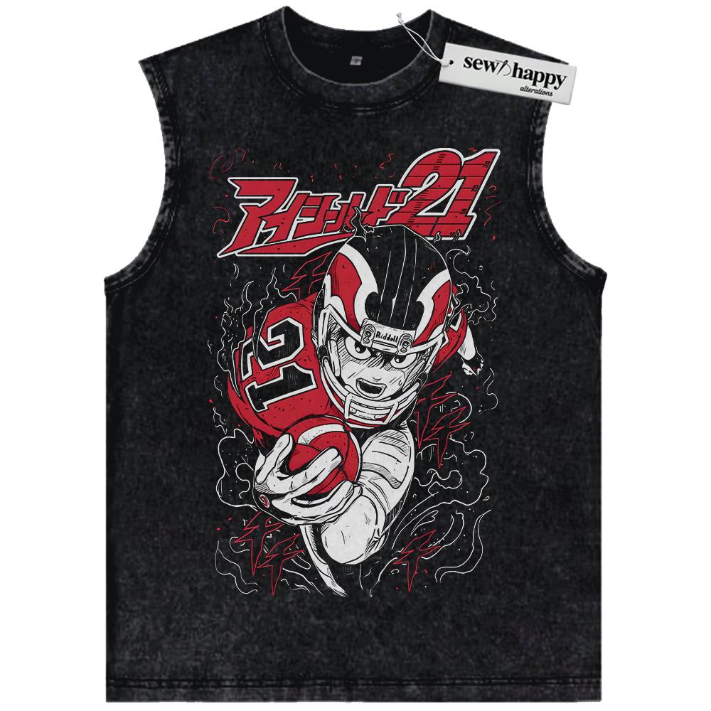 Wash Tank Top Sena Kobayakawa Tank Top, Eyeshield 21 Tank Top, Anime Tank Top, Vintage Tank Top