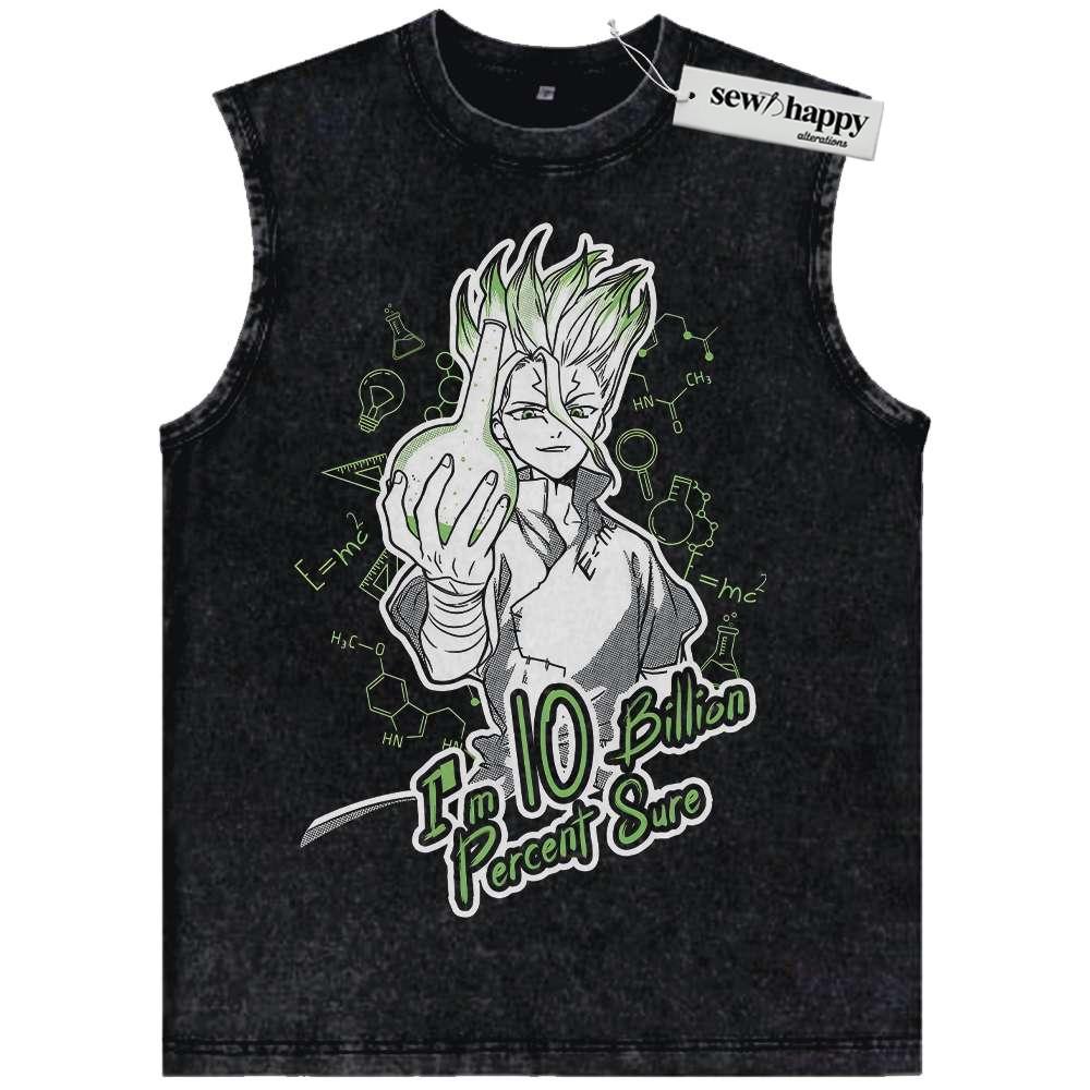 Wash Tank Top Senku Ishigami Tank Top, Dr Stone Tank Top, Anime Tank Top, Vintage Tank Top
