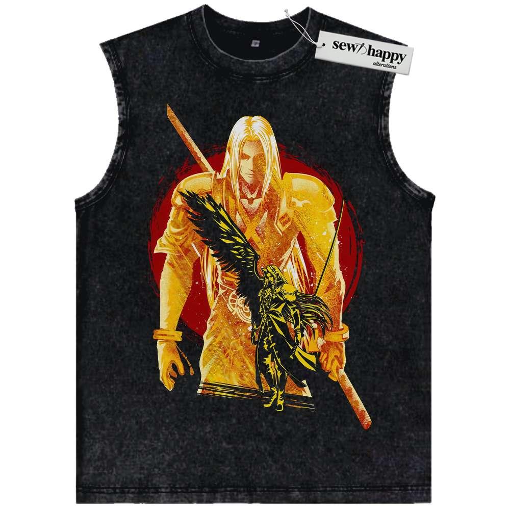 Wash Tank Top Sephiroth Tank Top, Final Fantasy Tank Top, Game Tank Top, Vintage Tank Top