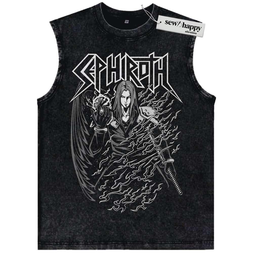 Wash Tank Top Sephiroth Tank Top, Final Fantasy Tank Top, Game Tank Top, Vintage Tank Top
