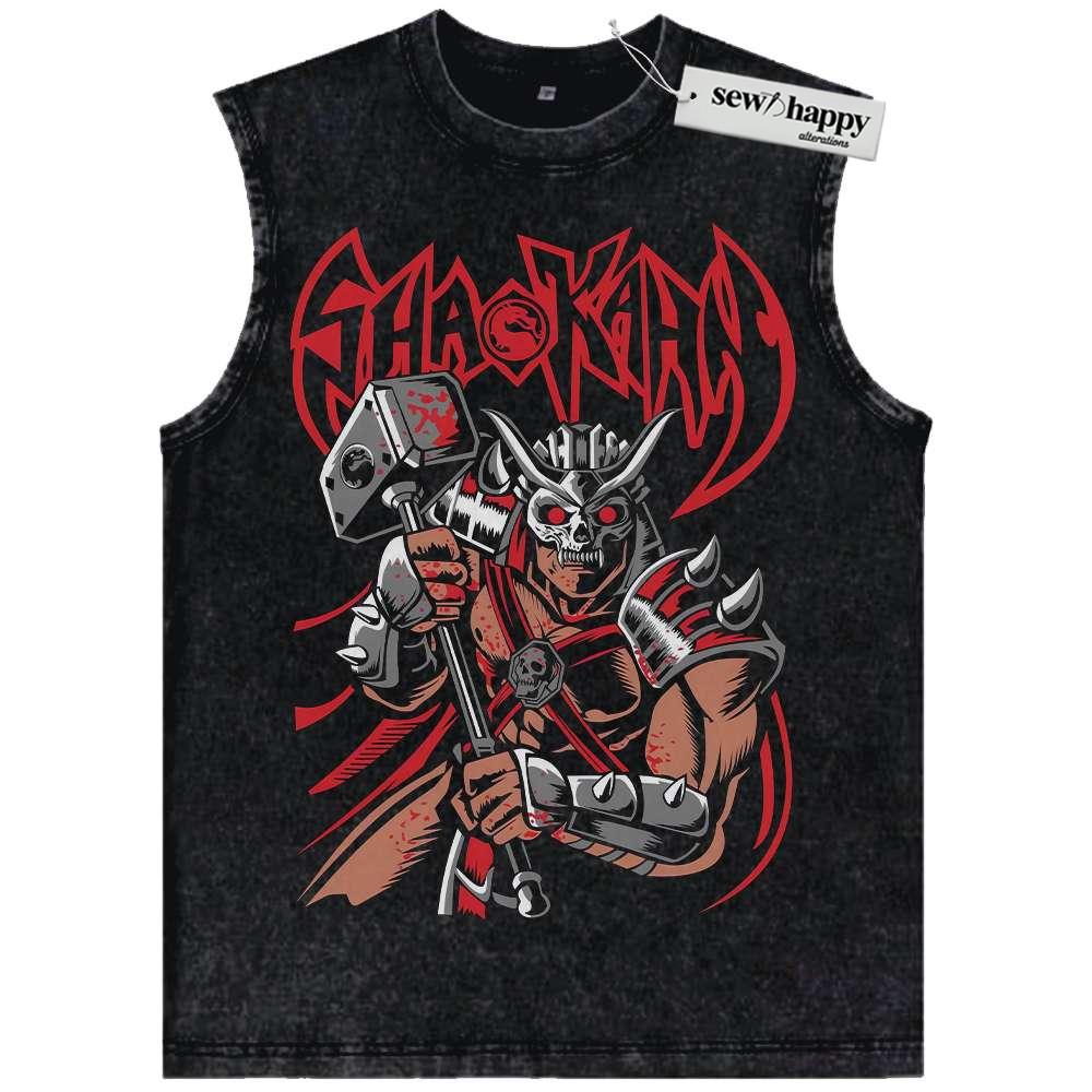 Wash Tank Top Shao Kahn Tank Top, Mortal Kombat Tank Top, Game Tank Top, Vintage Tank Top