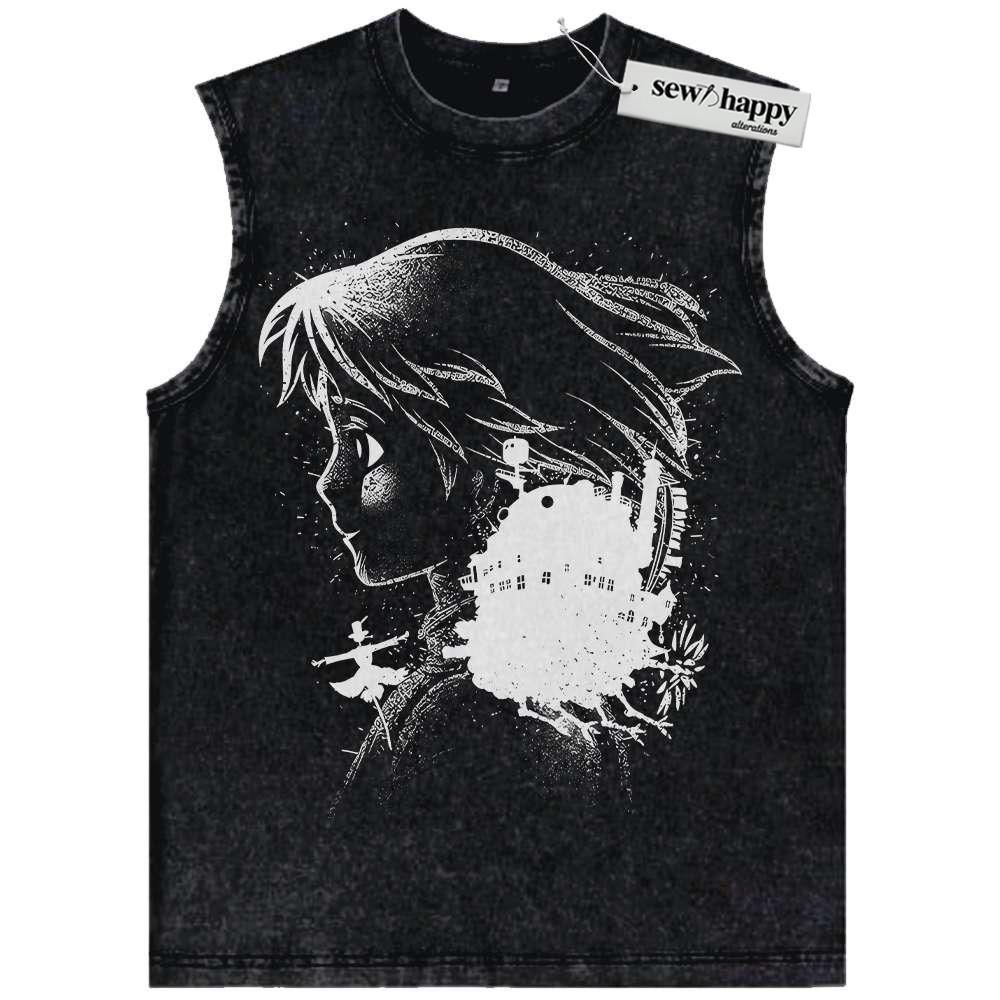 Wash Tank Top Sheeta Tank Top, Castle in the Sky Tank Top, Studio Ghibli Tank Top, Anime Tank Top, Vintage Tank Top