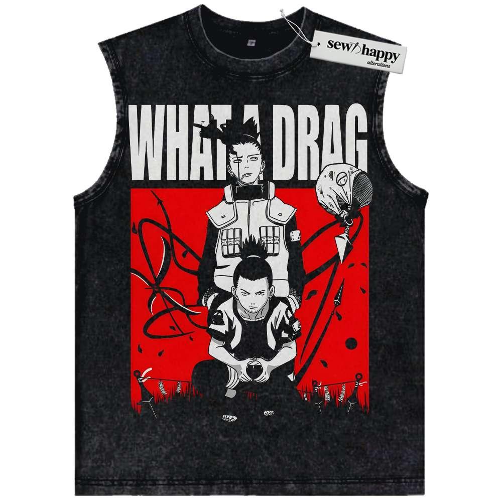 Wash Tank Top Shikamaru Nara Tank Top, Naruto Tank Top, Anime Tank Top, Vintage Tank Top