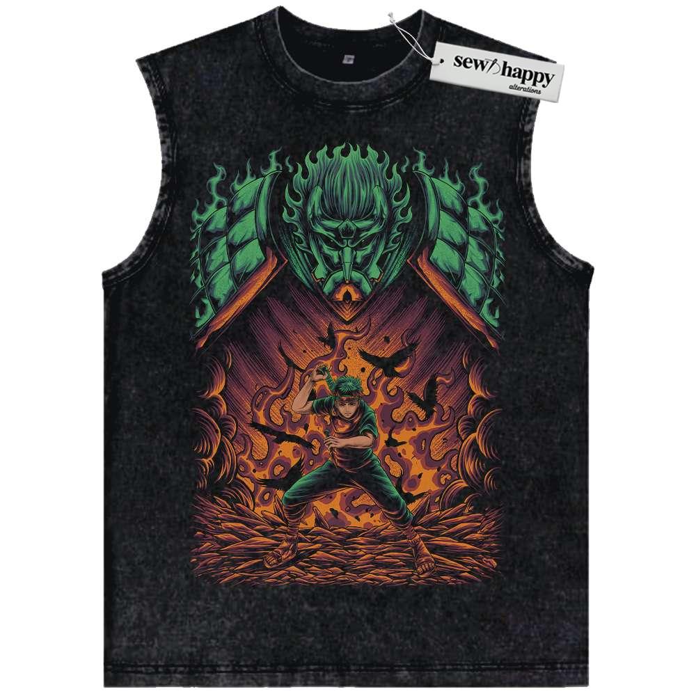 Wash Tank Top Shisui Uchiha Tank Top, Naruto Tank Top, Anime Tank Top, Vintage Tank Top