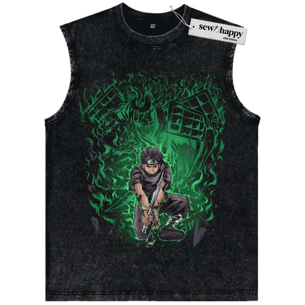 Wash Tank Top Shisui Uchiha Tank Top, Naruto Tank Top, Anime Tank Top, Vintage Tank Top