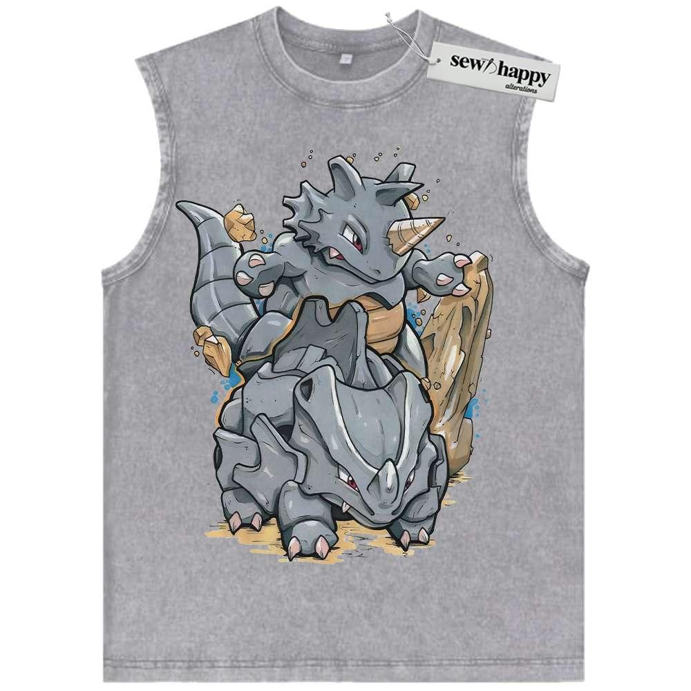 Wash Tank Top Sihorn Tank Top, Sidon Tank Top, Tank Top, Pokemon Tank Top,Anime Tank Top, Vintage Tank Top