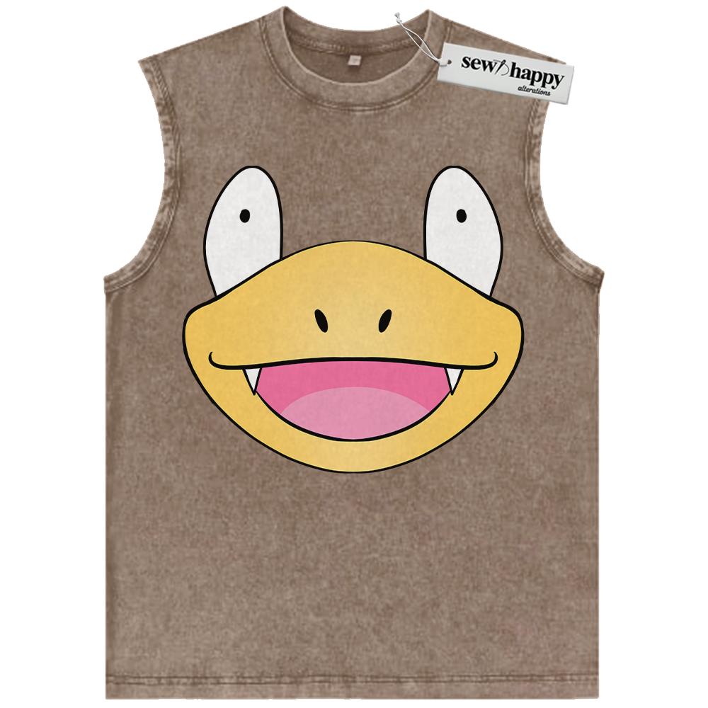 Wash Tank Top Slowbro Tank Top, Pokemon Tank Top, Anime Tank Top, Vintage Tank Top
