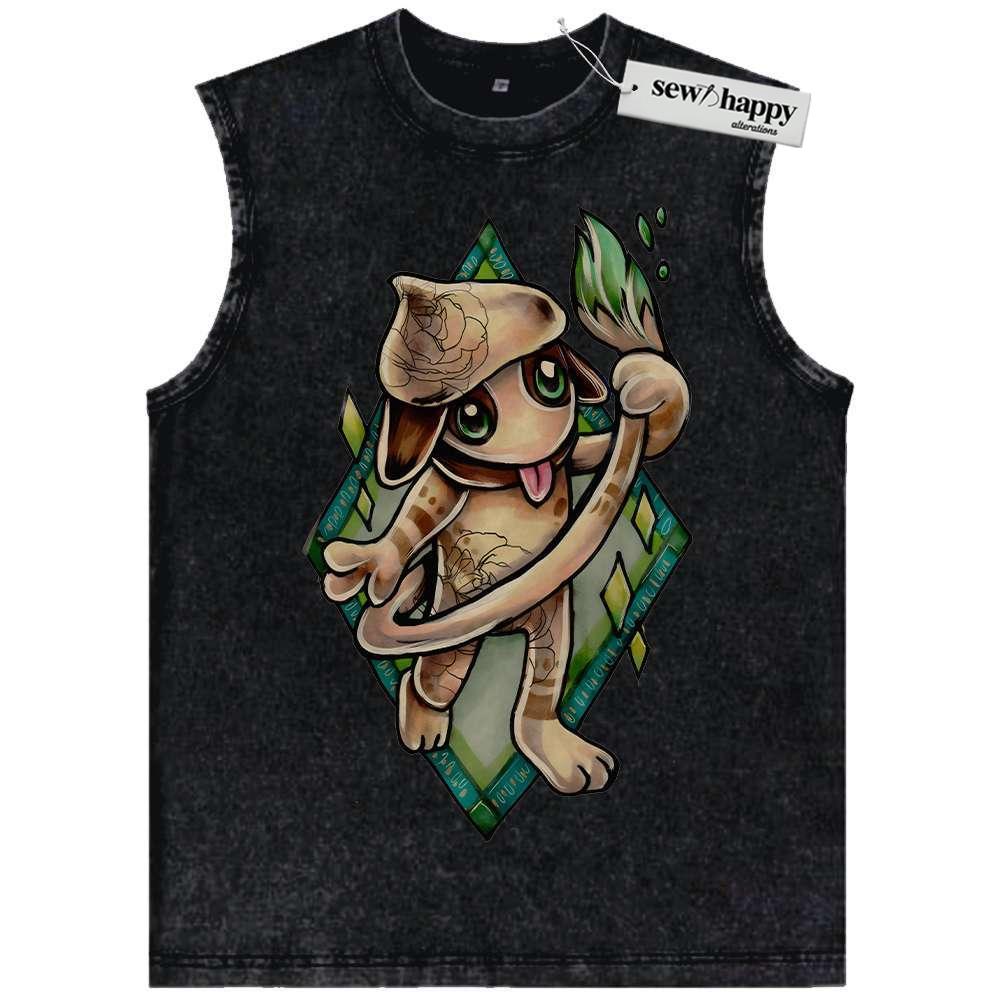 Wash Tank Top Smeargle Tank Top, Pokemon Tank Top, Anime Tank Top, Vintage Tank Top