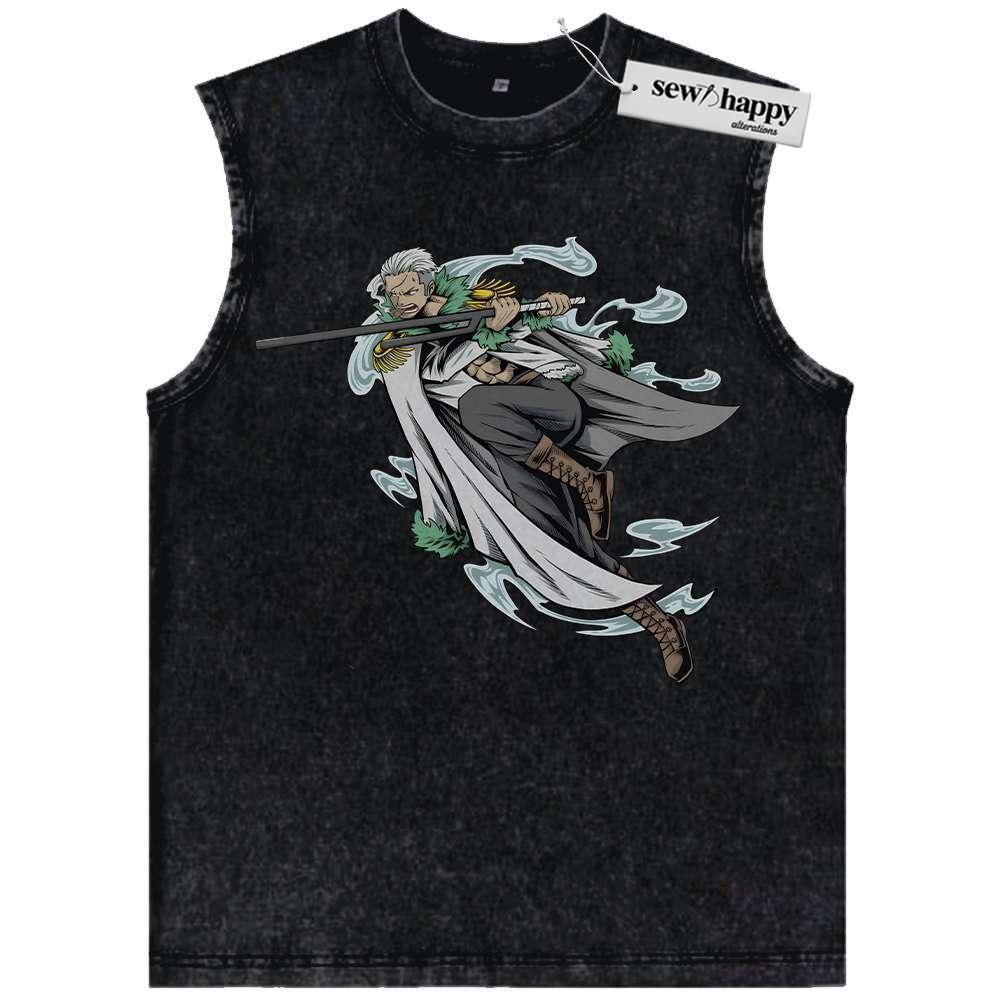 Wash Tank Top Smoker Tank Top, One Piece Tank Top, Anime Tank Top, Vintage Tank Top