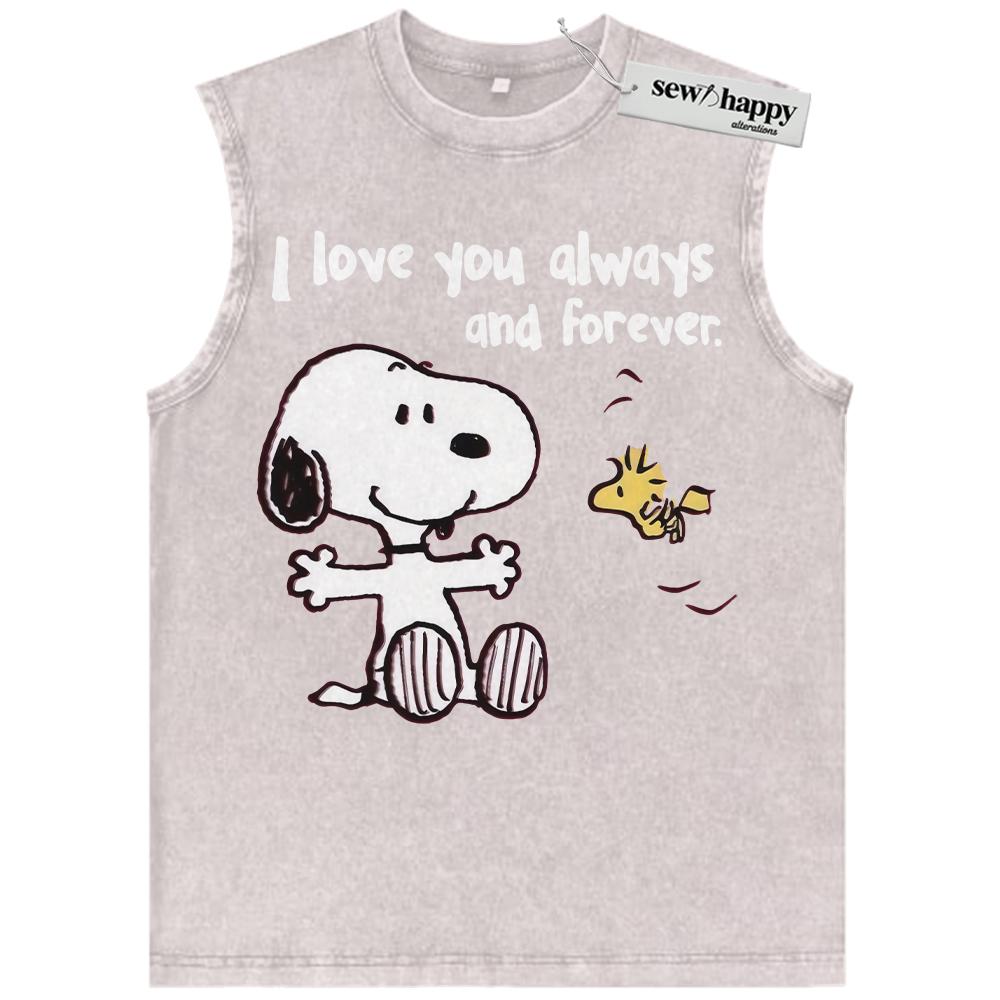 Wash Tank Top Snoopy Tank Top, Peanuts Tank Top, Animated Tank Top, Valentine’s Day Tank Top, Vintage Tank Top