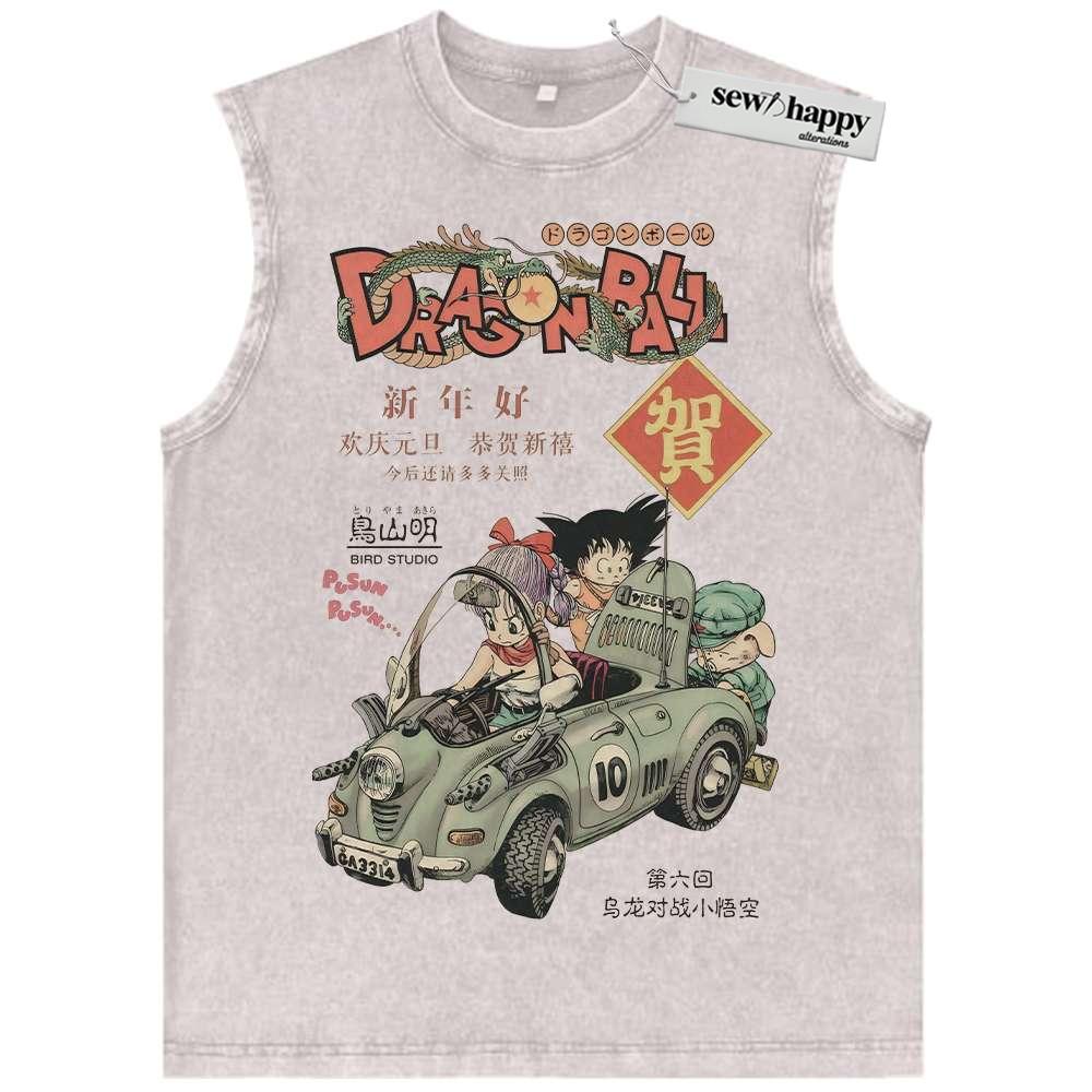 Wash Tank Top Son Goku Tank Top, Bulma Tank Top, Dragon Ball Tank Top, DBZ Tank Top, Anime Tank Top, Vintage Tank Top