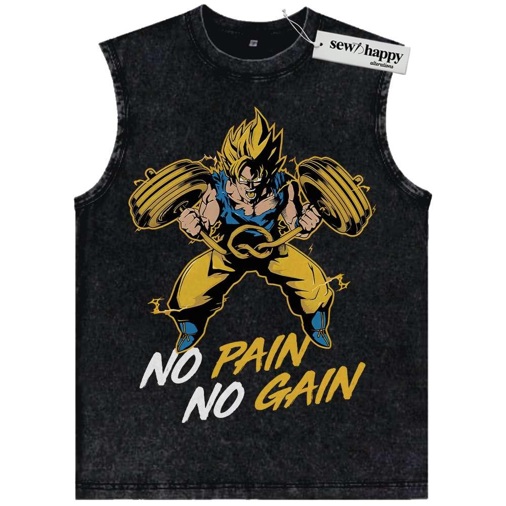 Wash Tank Top Son Goku Tank Top, Dragon Ball Z Tank Top, DBZ Tank Top, Anime Tank Top, Vintage Tank Top