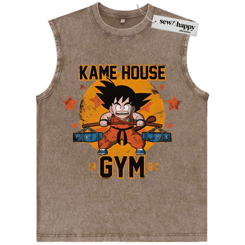 Wash Tank Top Son Goku Tank Top, Dragon Ball Z Tank Top, DBZ Tank Top, Anime Tank Top, Vintage Tank Top