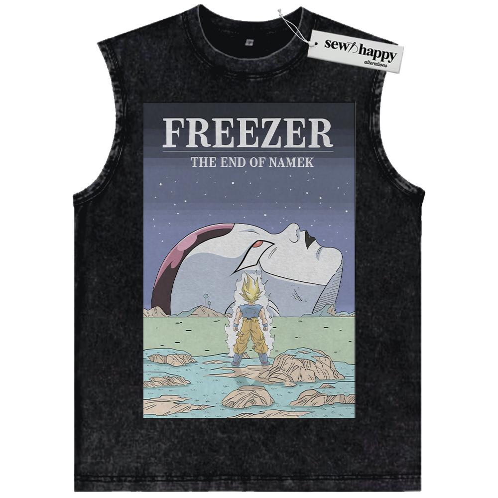 Wash Tank Top Son Goku Tank Top, Frieza Tank Top, Dragon Ball Tank Top, Anime Tank Top, Vintage Tank Top