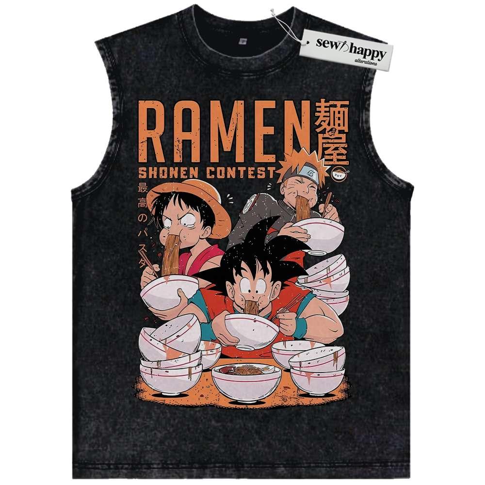 Wash Tank Top Son Goku Tank Top, Luffy Tank Top, Naruto Tank Top, Anime Tank Top, Vintage Tank Top