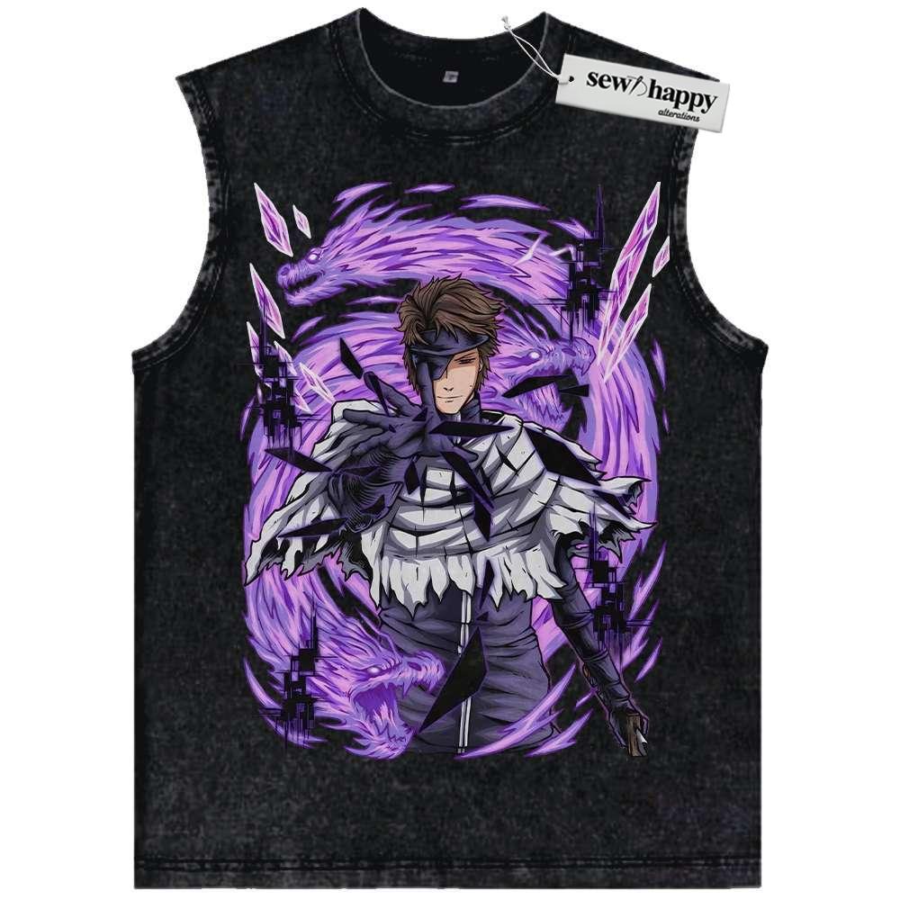 Wash Tank Top Sosuke Aizen Tank Top, Bleach Tank Top, Anime Tank Top, Vintage Tank Top