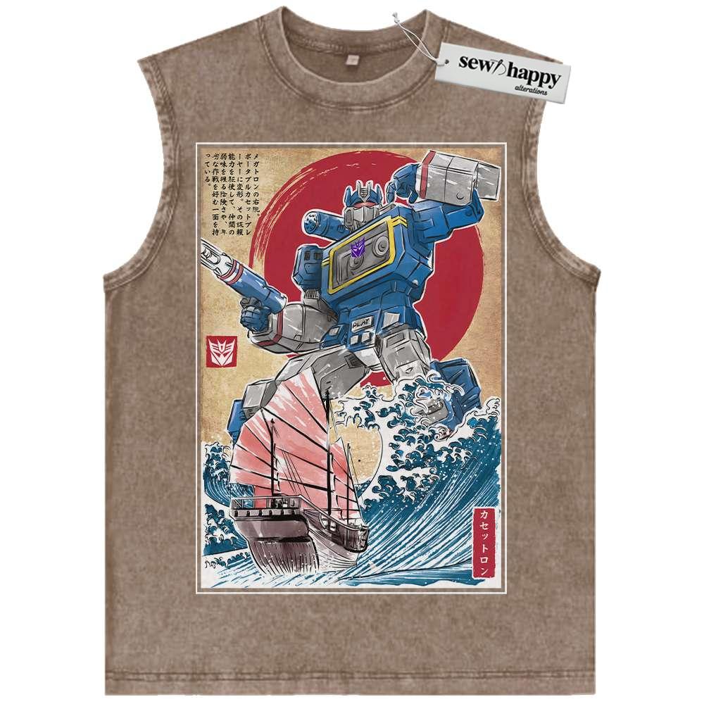 Wash Tank Top Soundwave Tank Top, Transformers Tank Top, Movie Tank Top, Vintage Tank Top