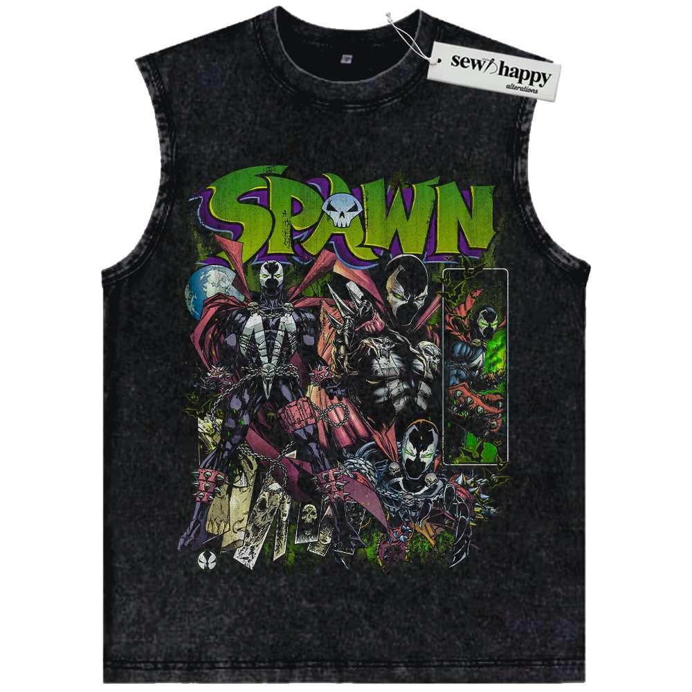 Wash Tank Top Spawn Tank Top, Comic Tank Top, Vintage Tank Top