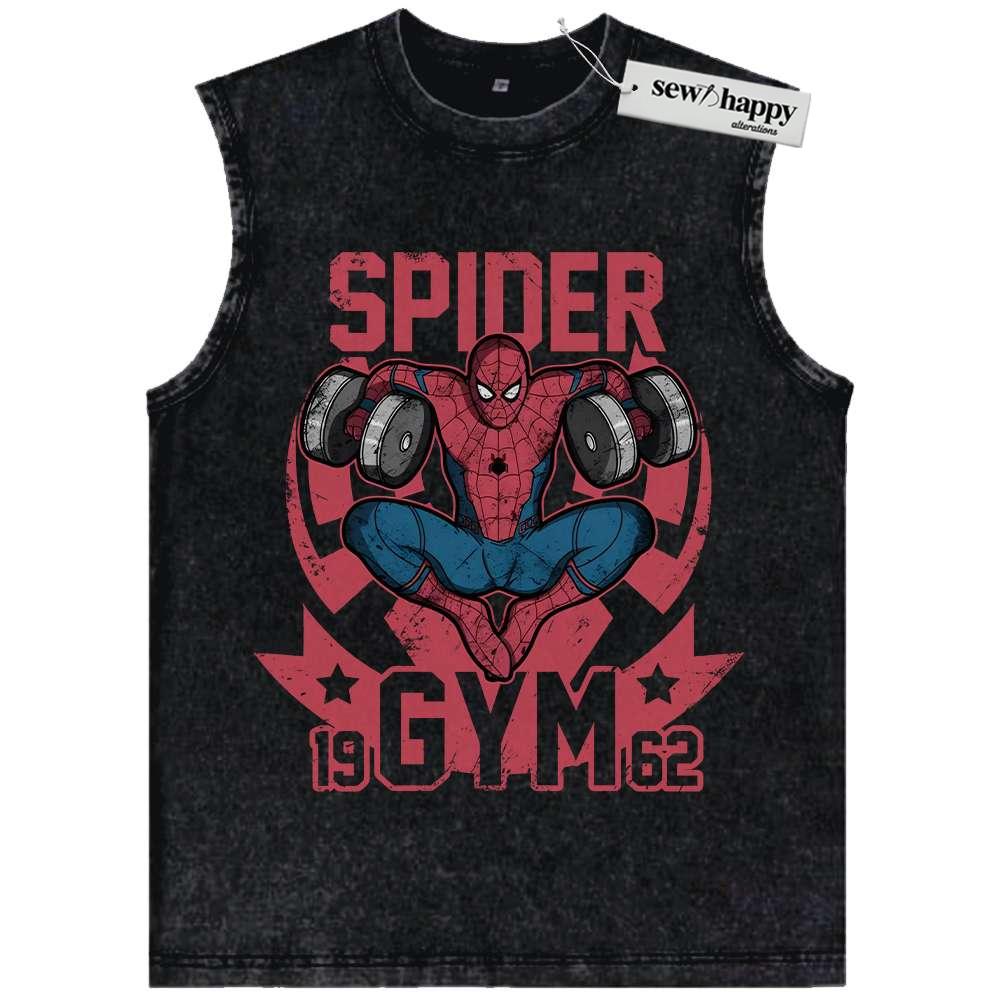 Wash Tank Top Spider-Man Tank Top, Marvel Comics Tank Top, Vintage Tank Top