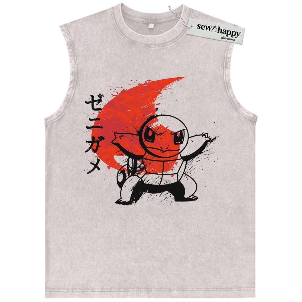 Wash Tank Top Squirtle Tank Top, Pokemon Tank Top, Vintage Tank Top