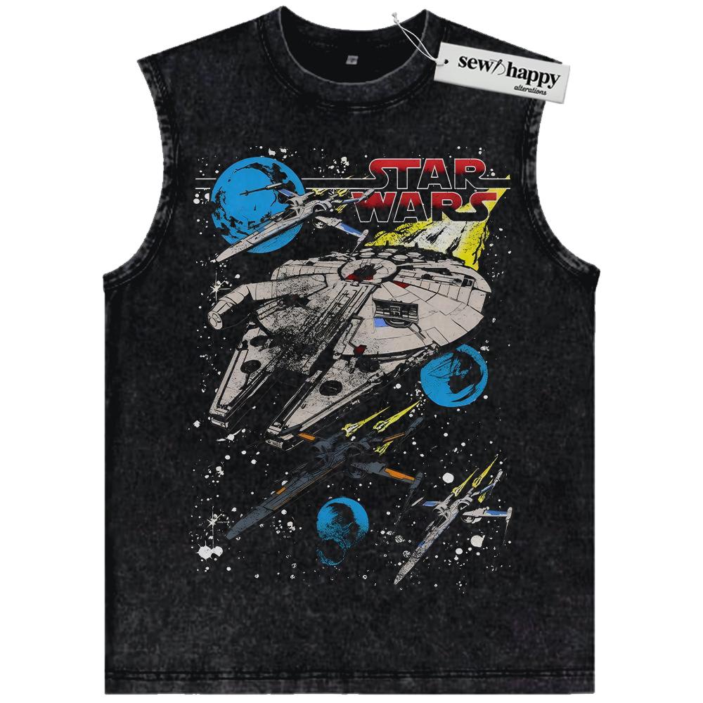 Wash Tank Top Star Wars Tank Top, Movie Tank Top, Vintage Tank Top