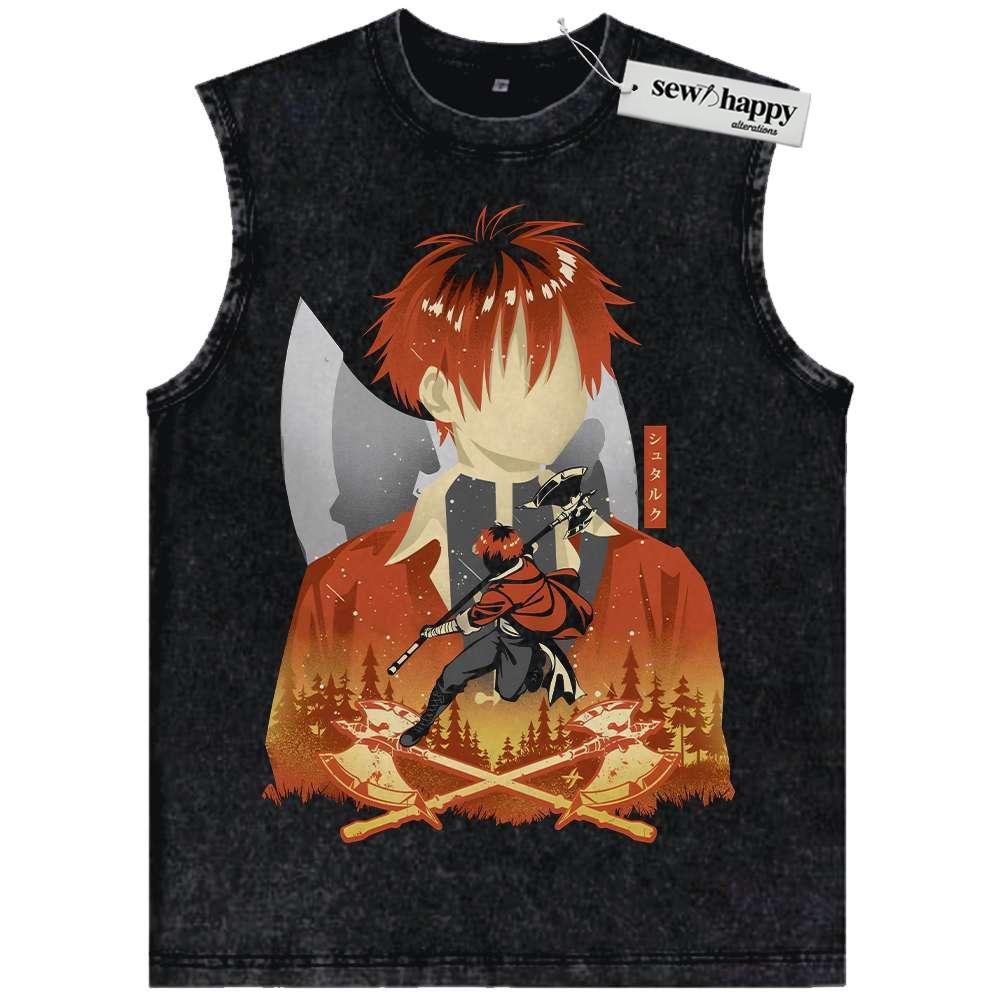 Wash Tank Top Stark Tank Top, Frieren: Beyond Journey’s End Tank Top, Anime Tank Top, Vintage Tank Top