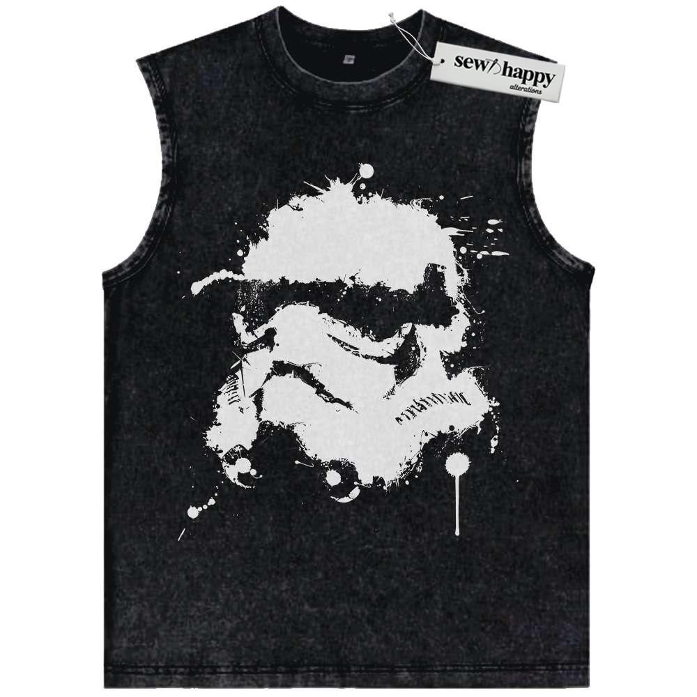 Wash Tank Top Stormtrooper Tank Top, Star Wars Tank Top, Movie Tank Top, Vintage Tank Top