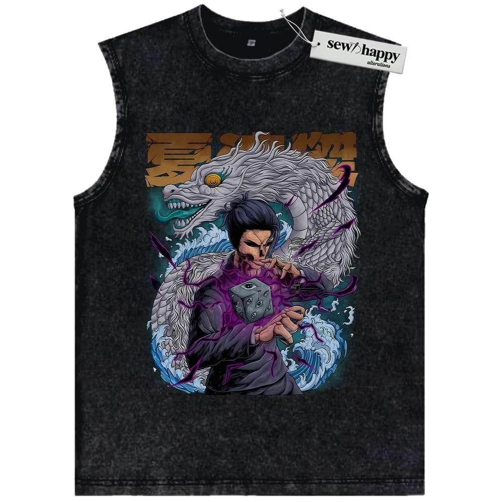 Wash Tank Top Suguru Geto Tank Top, Jujutsu Kaisen Tank Top, Anime Tank Top, Vintage Tank Top