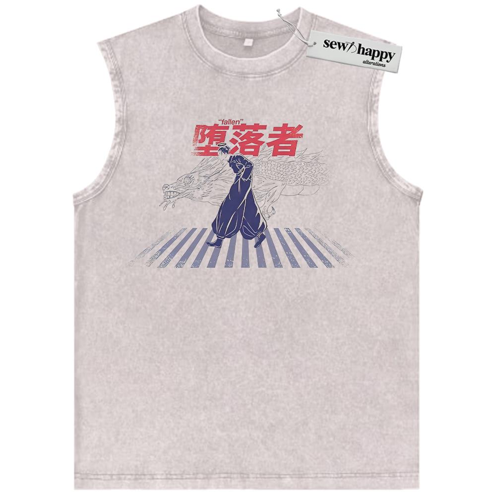 Wash Tank Top Suguru Geto Tank Top, Jujutsu Kaisen Tank Top, JJK Tank Top, Anime Tank Top, Vintage Tank Top