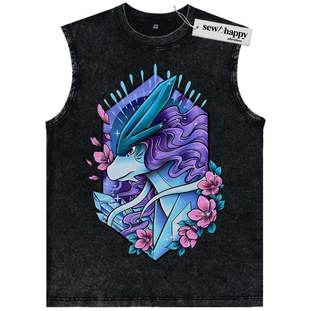Wash Tank Top Suicune Tank Top, Pokemon Tank Top, Anime Tank Top, Vintage Tank Top