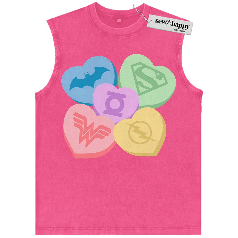 Wash Tank Top Superman Tank Top, Wonder Woman Tank Top, The Flash Tank Top, Batman Tank Top, Green Lantern Tank Top, Valentine’s Day Tank Top, Comic Tank Top, Vintage Tank Top