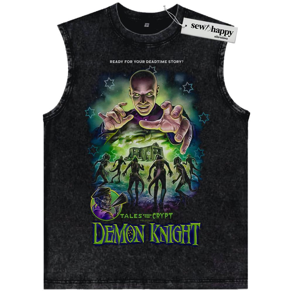Wash Tank Top Tales from the Crypt: Demon Knight Tank Top, Halloween Tank Top, Horror Tank Top, Vintage Tank Top