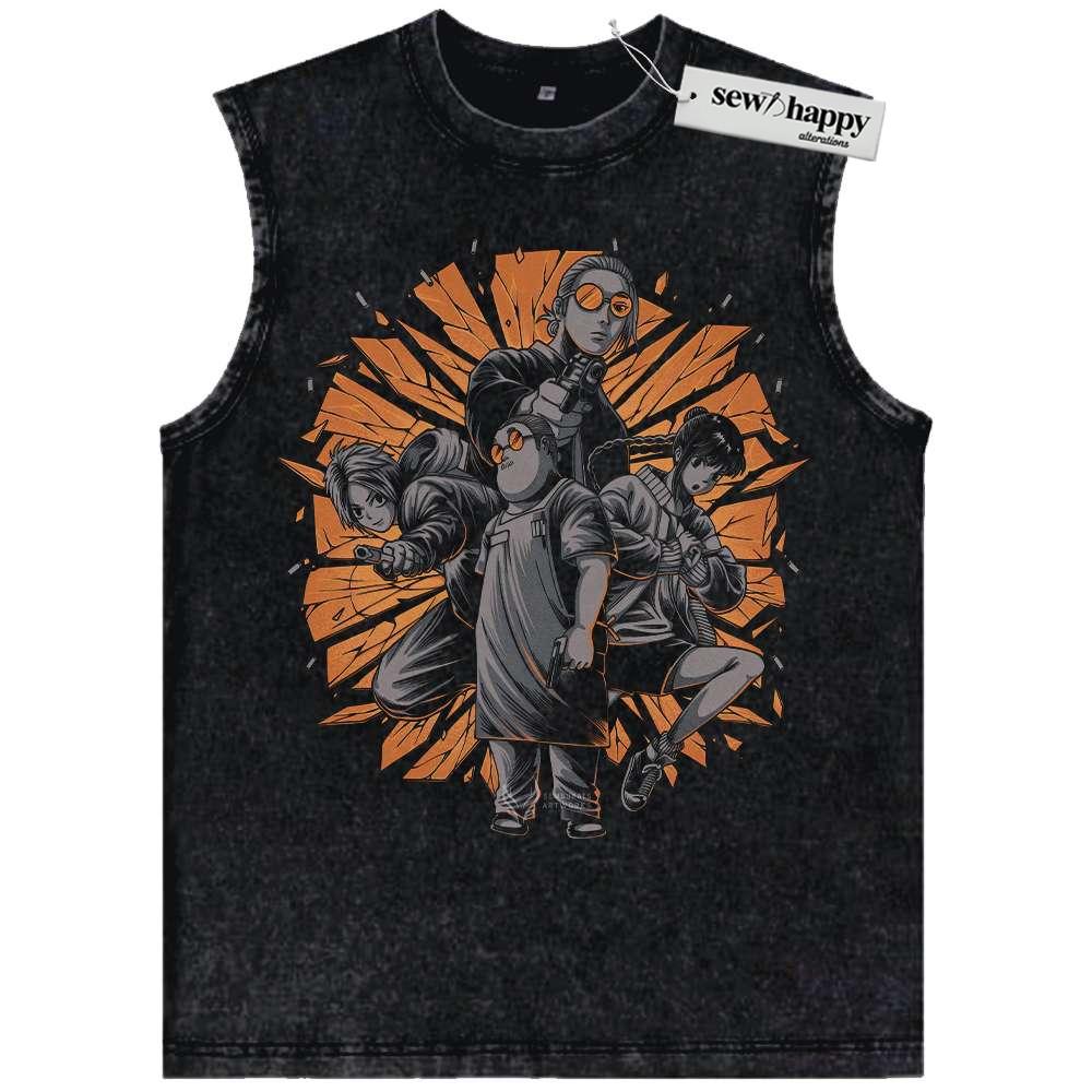 Wash Tank Top Taro Sakamoto Tank Top, Sakamoto Days Tank Top, Anime Tank Top, Vintage Tank Top