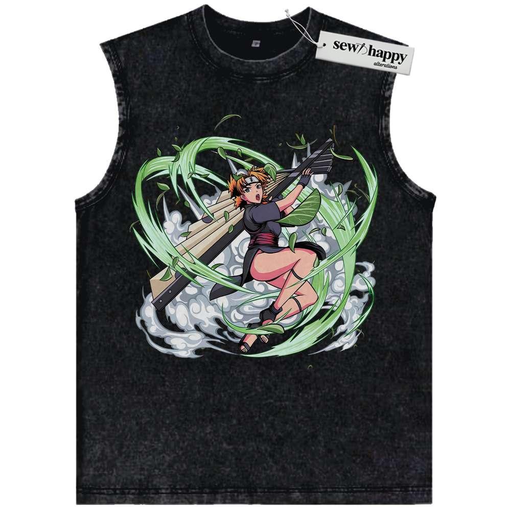 Wash Tank Top Temari Nara Tank Top, Naruto Tank Top, Anime Tank Top, Vintage Tank Top