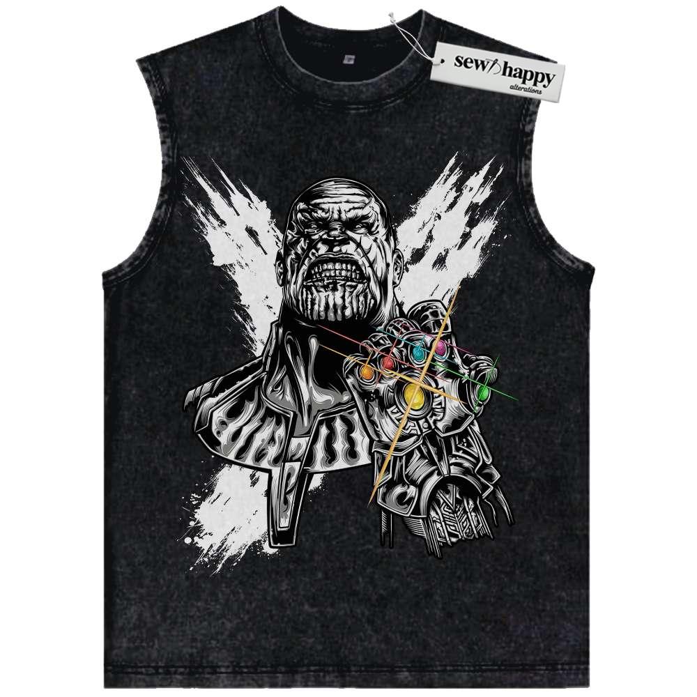 Wash Tank Top Thanos Tank Top, Marvel Comics Tank Top, Vintage Tank Top