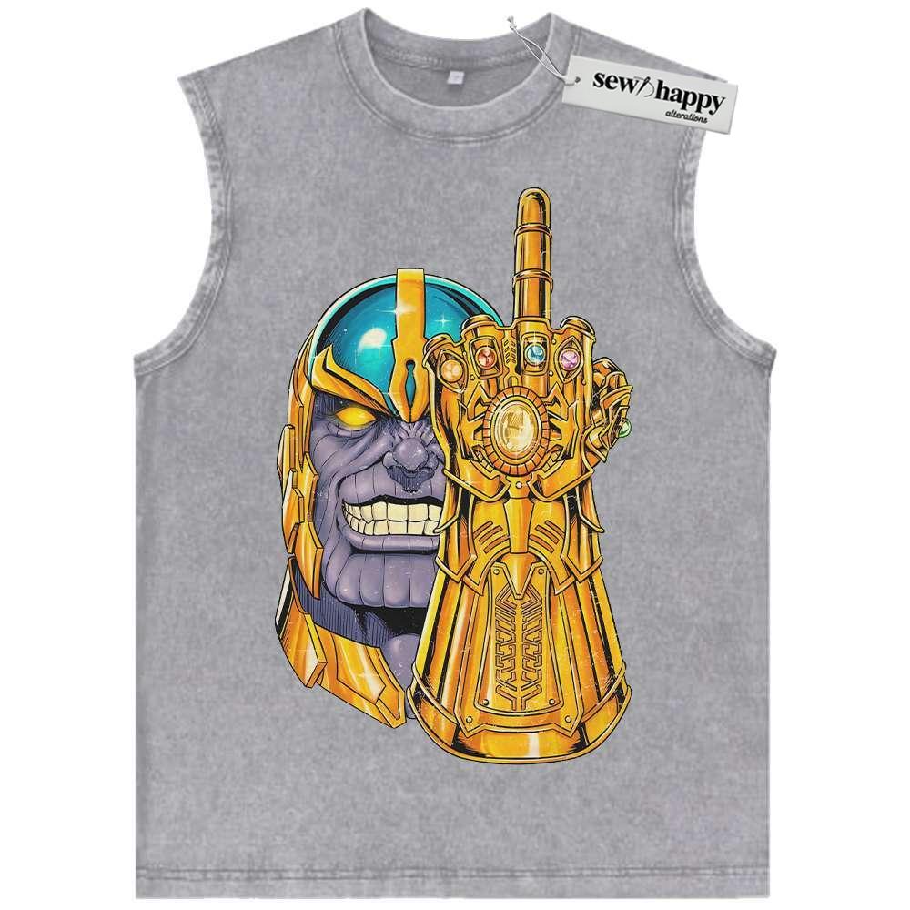 Wash Tank Top Thanos Tank Top, Marvel Comics Tank Top, Vintage Tank Top